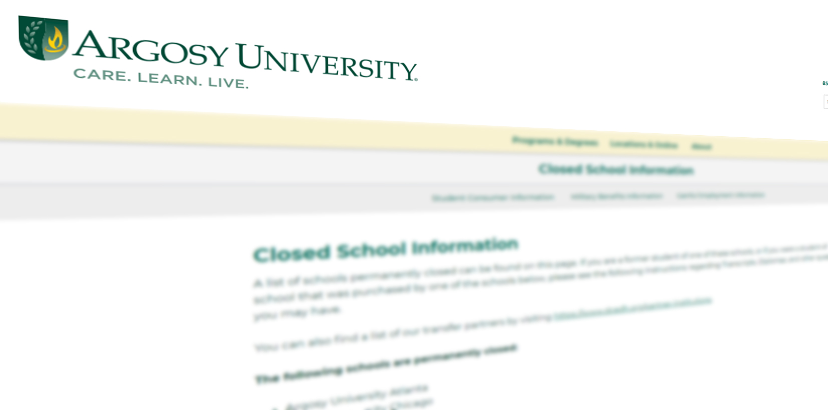 Picture of Argosy closed