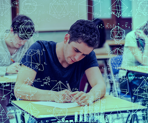 boy studing